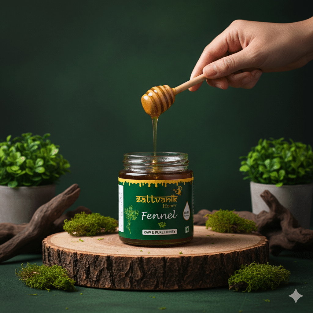 sattvanik honey Fennel Raw Honey