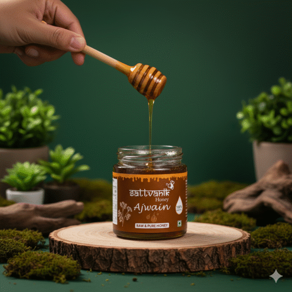 sattvanik honey - Ajwain Raw Honey