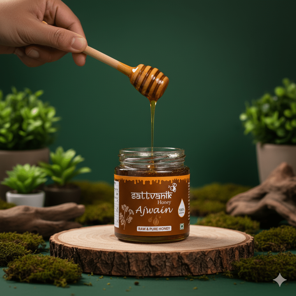 sattvanik honey - Ajwain Raw Honey