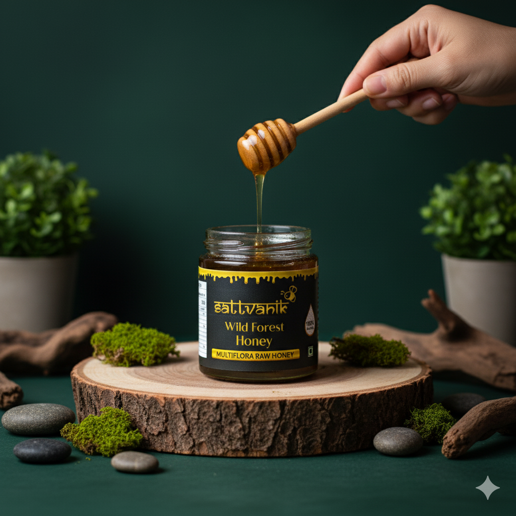 sattvanik honey wild forest multiflora