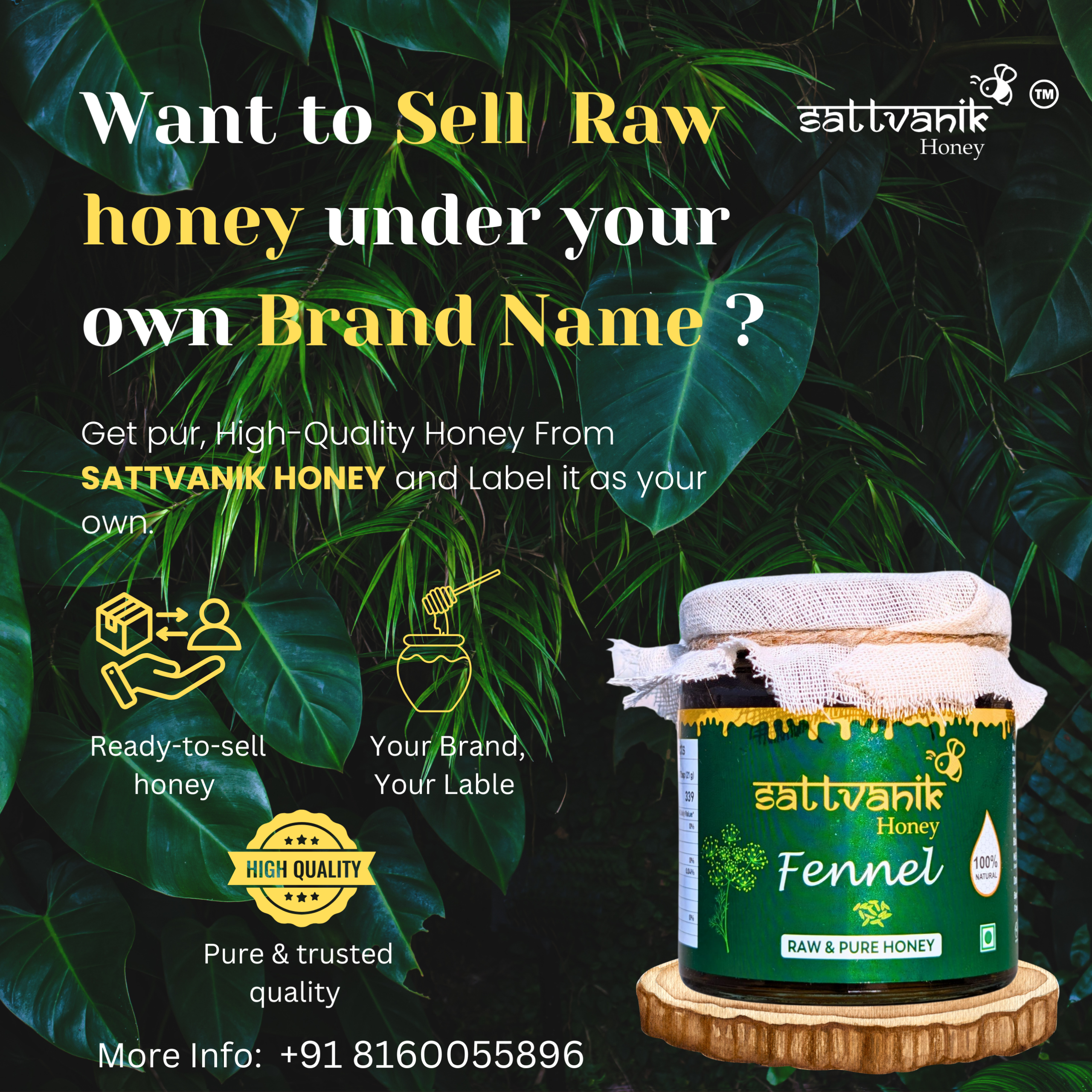 Private Labeling with Sattvanik Honey